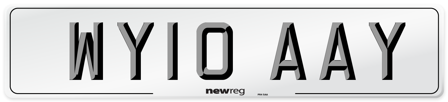 WY10 AAY Number Plate from New Reg